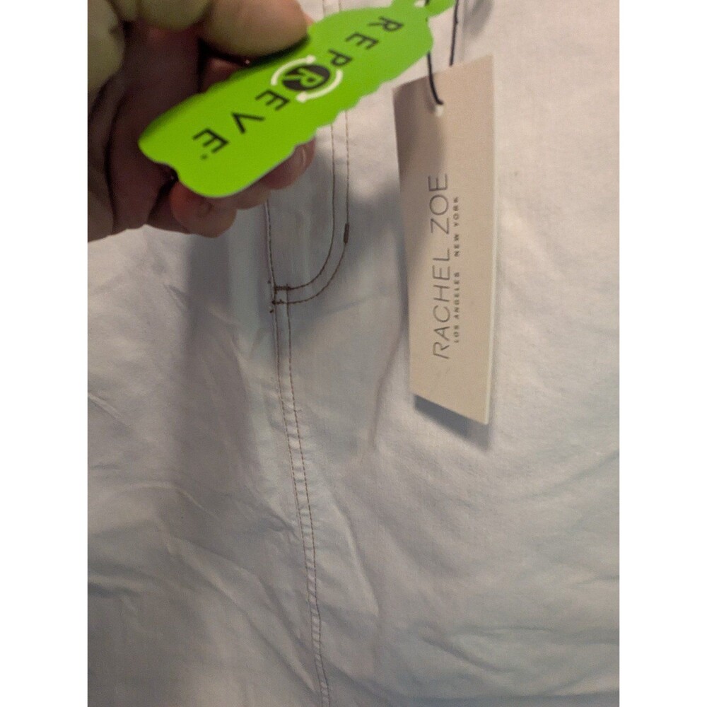 NWT Rachel Zoe Repreve High rise white maxi stretch  denim skirt sz 10. - Picture 7 of 8